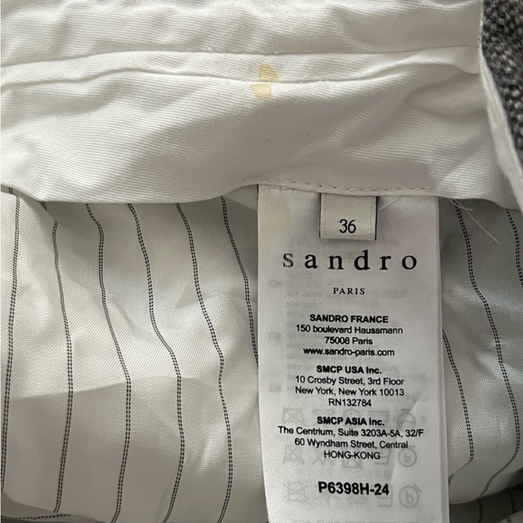 SANDRO Virgin Wool Classic Dress Pants Trousers Sz 36 - Picture 7 of 12